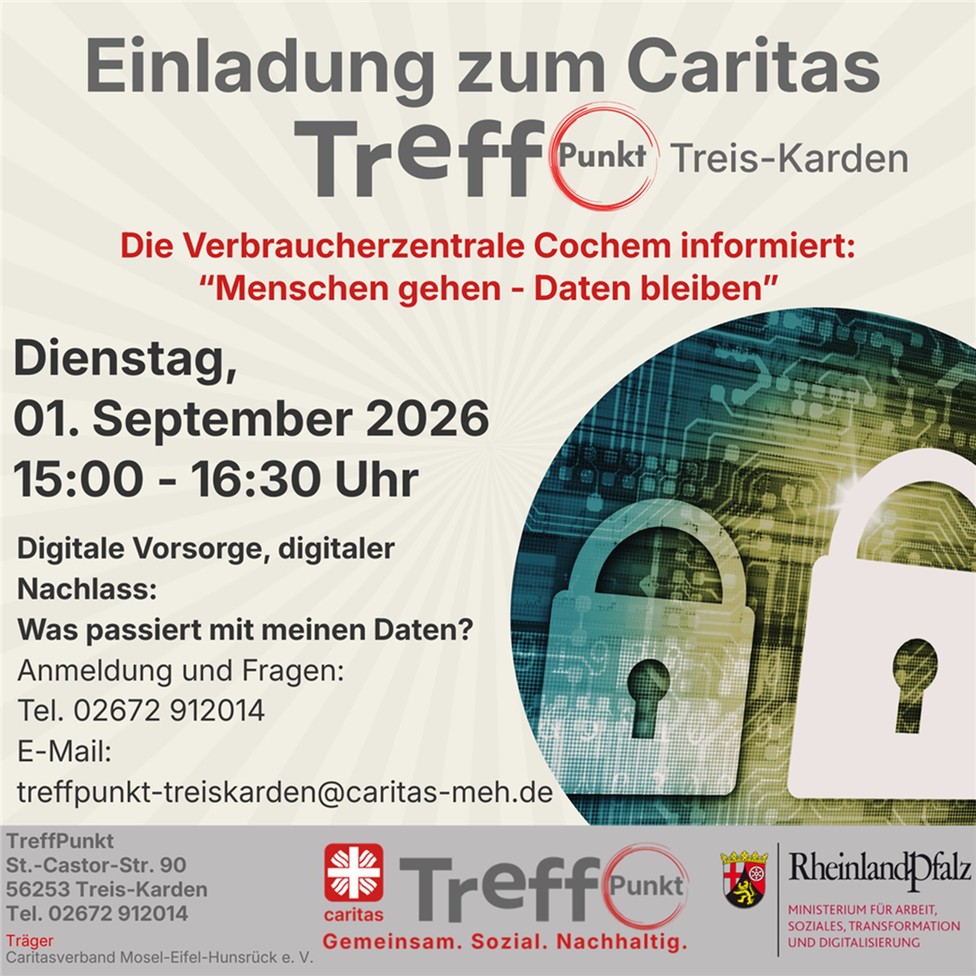 Elektronische Leiterplatte mit Vorhängeschloss.